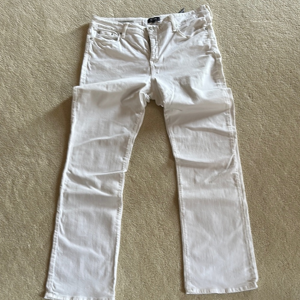 NYDJ Women’s Marilyn Straight Leg White Jeans